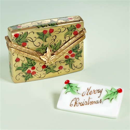 Limoges Merry Christmas Letter with Envelope Box The Cottage Shop