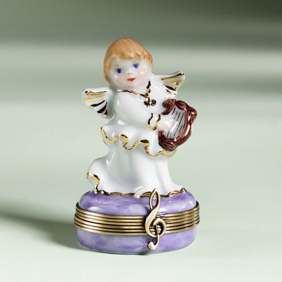 Picture of Limoges Angel with Harp Box