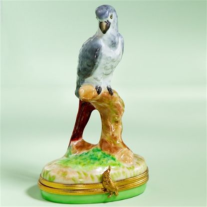 Picture of Limoges Gray African Parrot Box