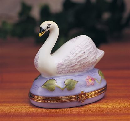 Picture of Limoges Big White Swan Box