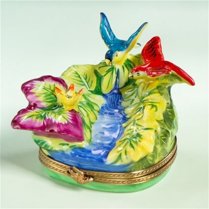 Picture of Limoges Chamart Birds By Fountain Box