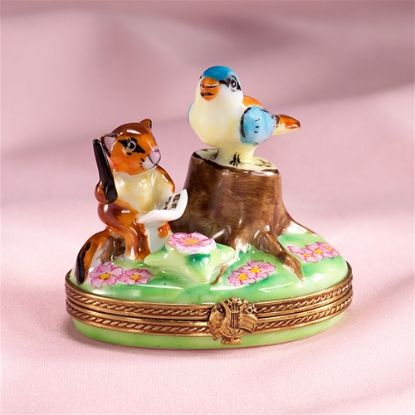 Picture of Limoges Chamart Singing Lesson Bird Box