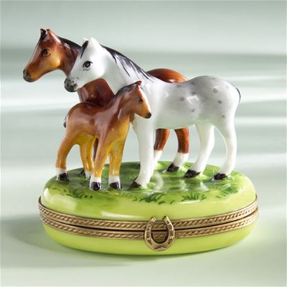 Picture of Limoges Horse Family Box