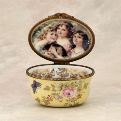 Picture of Limoges 3 Sisters with Rabbit Box