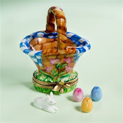 Picture of Limoges Easter Bunny Basket with Egg Box