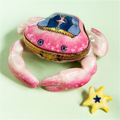Picture of Limoges Pink Ballerina Crab Box
