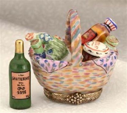 Picture of Limoges Gift Basket with Cheese and Wine Box