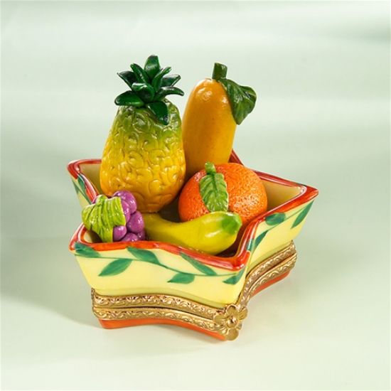 Picture of Limoges Tropical Fruit Basket Box 