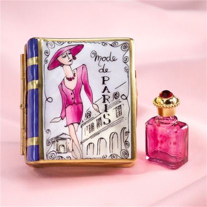 Picture of Limoges Mode de Paris PerfumeBook Box with Bottle 