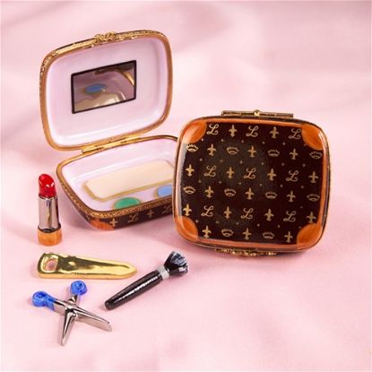 Picture of Limoges Brown Make Up Case Box