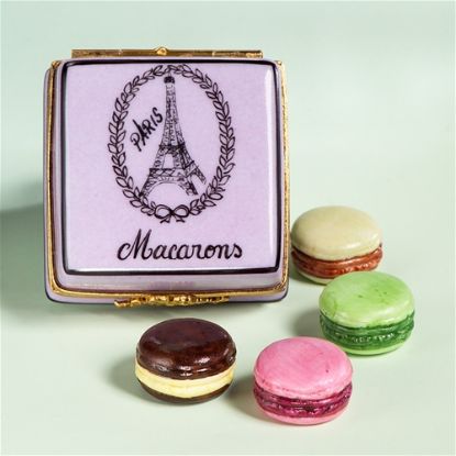 Picture of Limoges Eiffel Tower Macaroons Box set of 4