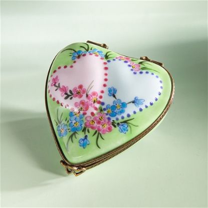 Picture of Limoges Anniversary Heart with Two Hearts Box
