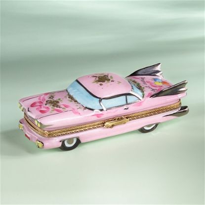 Picture of Limoges Pink Cadillac Wedding Box