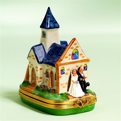 Picture of Limoges Wedding Chapel Box