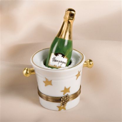 Picture of Limoges Champagne in White Bucket with Stars Box