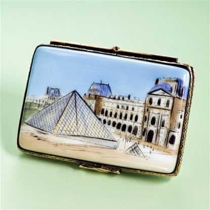 Picture of Limoges Louvre Museum Postcard Box