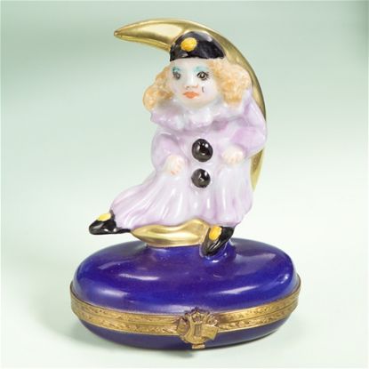 Picture of Limoges Carnival Pierrot on Moon Box