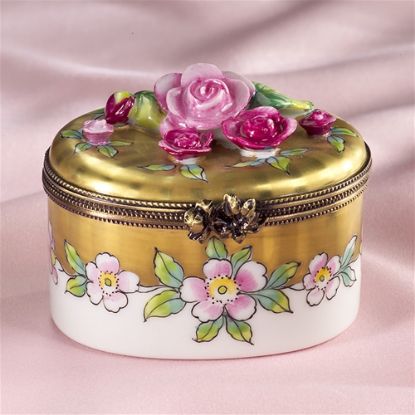 Picture of Limoges Gold Box with Roses 