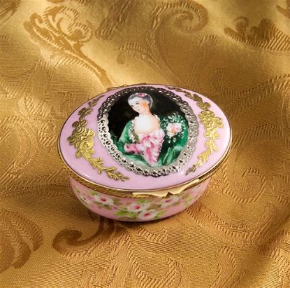 Picture of Limoges Marquise de Pompadour Green Dress Box