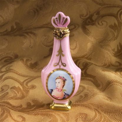 Picture of Limoges Marquise de Pompadour Pink Perfume Bottle Box