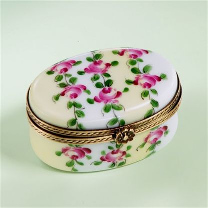Picture of Limoges Spring Roses Oval Box