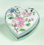 Picture of Limoges Chamart Turquoise Heart Pink Blossom Box