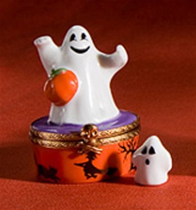 Picture of Limoges Halloween Ghost Box with Little Ghost 