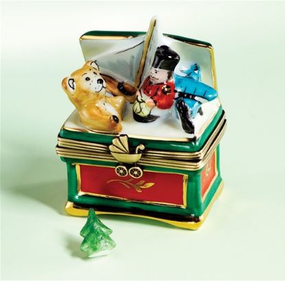 Picture of Limoges Christmas Toy Chest with Nutcracker Box