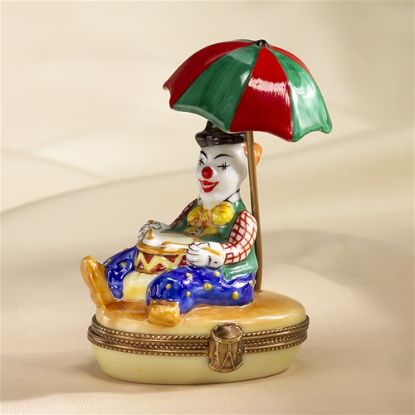 Picture of Limoges Clown under Umbrella Box
