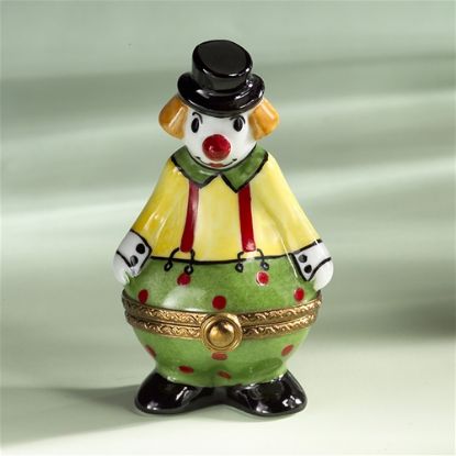 Picture of Limoges Clown with Suspenders Box