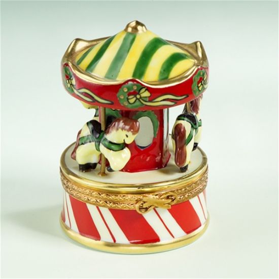 Picture of Limoges Christmas Carousel Box