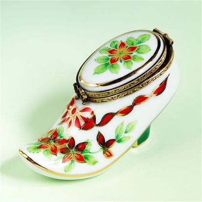 Picture of Limoges Christmas Clog with Holly Box