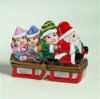 Picture of Limoges Santa with Family on Sled Box