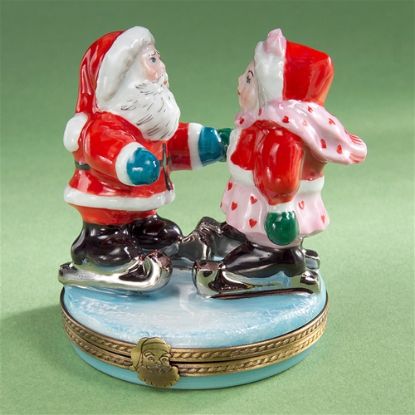 Picture of Limoges Mr and Mrs Santa Ice Skating Box