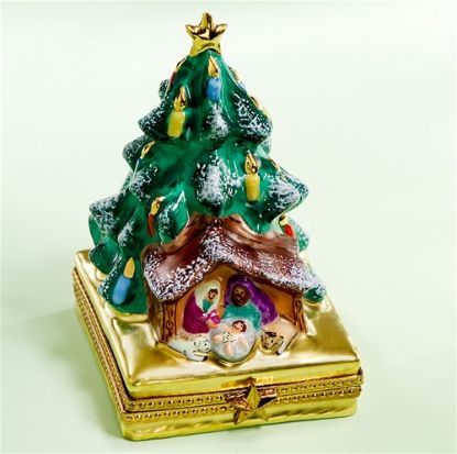 Picture of Limoges Nativity in Christmas Tree Box