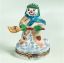 Picture of Limoges Snowman with Green Hat and Scarf Box