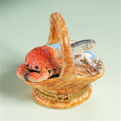 Picture of Limoges Seafood Fish Basket Box