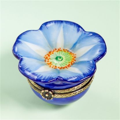 Picture of Limoges Blue Flower Box