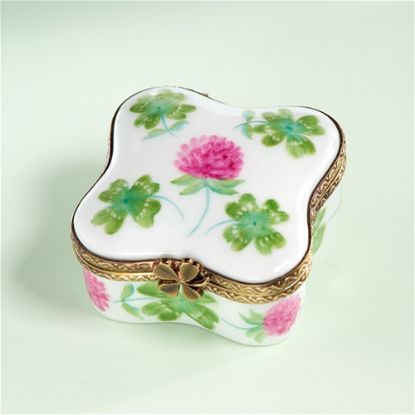 Picture of Limoges Irish  Clover Box