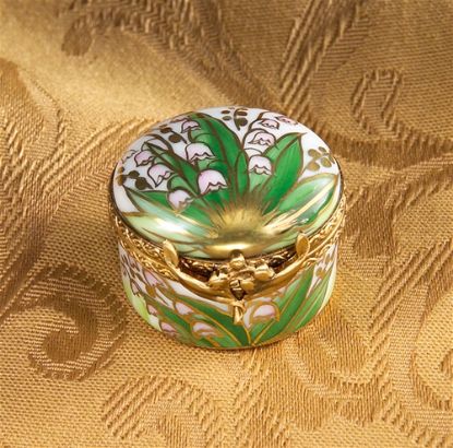 Picture of Limoges Lily of the Valley Round Box