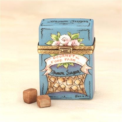 Picture of Limoges Brown Sugar Box with Loose Sugar Cubes