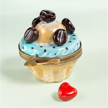 Picture of Limoges Coffee Cupcake Box with Heart