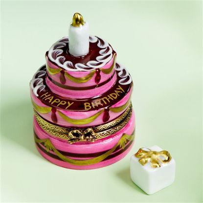 Picture of Limoges Birthday Cake Box with Gift