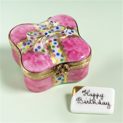 Picture of Limoges Happy Birthday Box with a Card