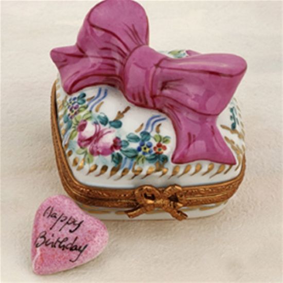 Picture of Limoges Happy BIrthday Gift Box with Heart 