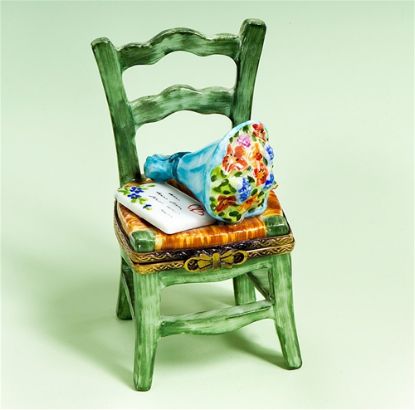 Picture of Limoges Chair with Flowers and Letter Box