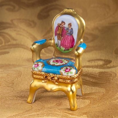 Picture of Limoges Louis XV Chair with Couple Box