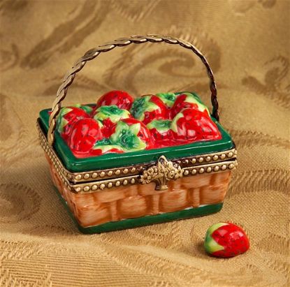 Picture of Limoges Strawberry Basket Box with Strawberry