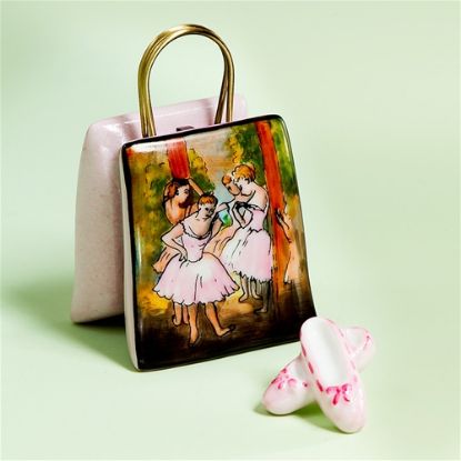Picture of Limoges Ballerinas Painting Shopping Bag Box with Slippers