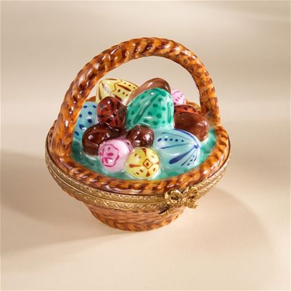 Picture of Limoges Basket of Easter Eggs Box